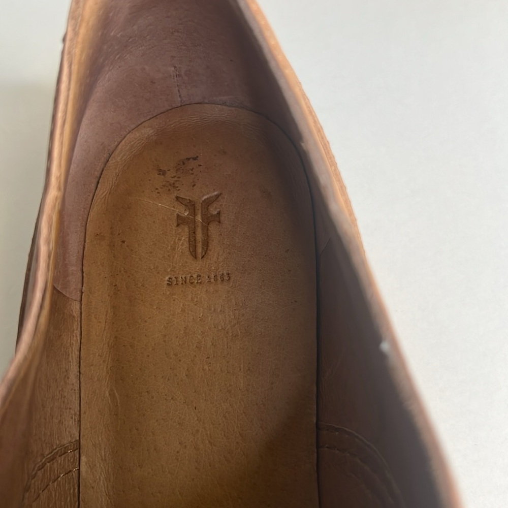 Frye Grace CVO Slip on Oxfords Womens Size 10 M Pale Blush Leather Casual Shoes - Picture 7 of 11
